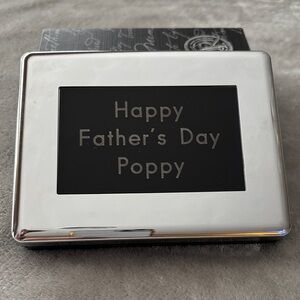 Silver Engraved Father's Day Wallet